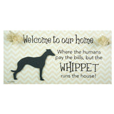 Splosh Whippet Dog Breed Hanging Sign