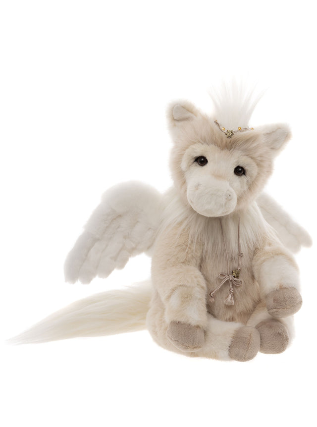Pegasus profile from the Charlie Bear Signature Collection 2026 Mythical Menagerie