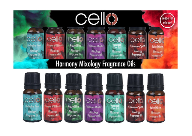 Cello Star 3D Large Ultrasonic Diffuser with Harmony Mix. 7 Oils Set