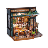 ROBOTIME Rolife Kits Tipsy Restaurant DIY Miniature House - DG167