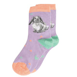 Wrendale Designs Rosie Rabbit Size 6-8 1/2 Children's Socks Rabbit