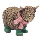 Lesser & Pavey - Highland Cow Hughie With Wellies (Small)