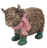 Lesser & Pavey - Highland Cow Hughie with Wellies (Large)