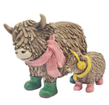 Lesser & Pavey - Highland Cow Hughie Twin (Pink & Yellow)