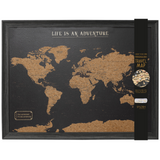 Splosh Travel Map - World Map - Large - Black