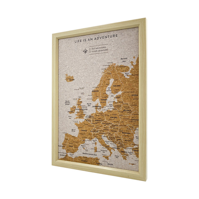 Splosh Travel Map - Europe Map - Small - White
