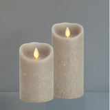 Luminara Indoor 3.0" x 7.0" Vintage Grey Candle