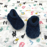 Splosh Baby Soft Petal Navy Slippers