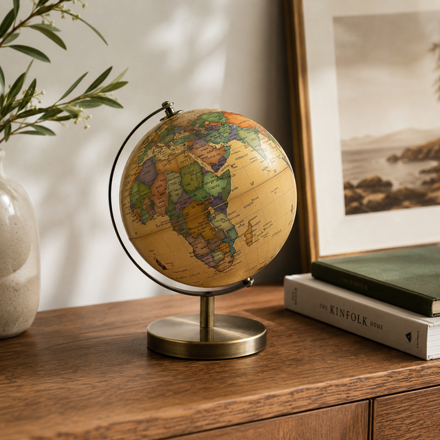 Gleneagles Mini Travel Globe - Antique Style 14.2cm