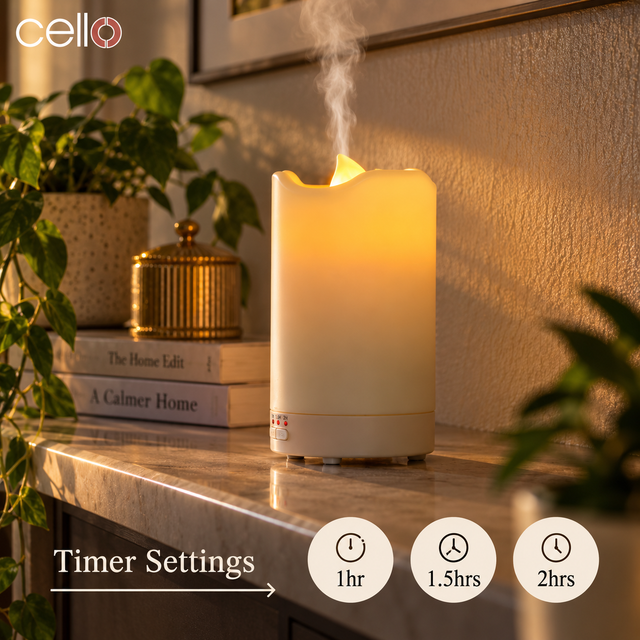 Cello Ultrasonic Diffuser - Candle