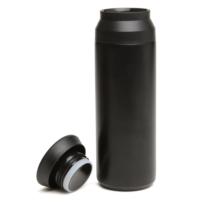 Alice Wheeler Black 500ml Metal Water Bottle with removable lid