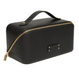 Alice Wheeler Kensington black travel makeup case for beauty essentials, toiletries and everyday organisation