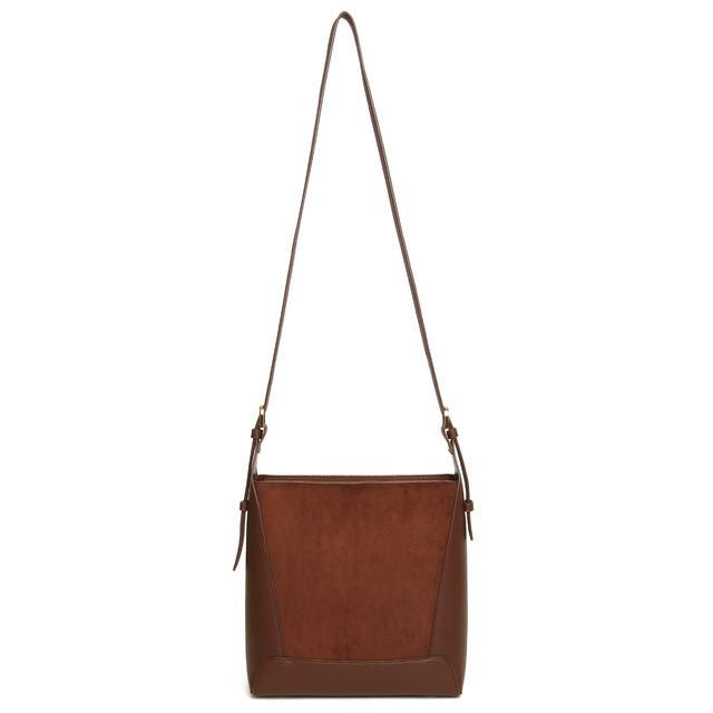 Alice Wheeler Chocolate crossbody bag with adjustable strap for comfortable hands-free wear