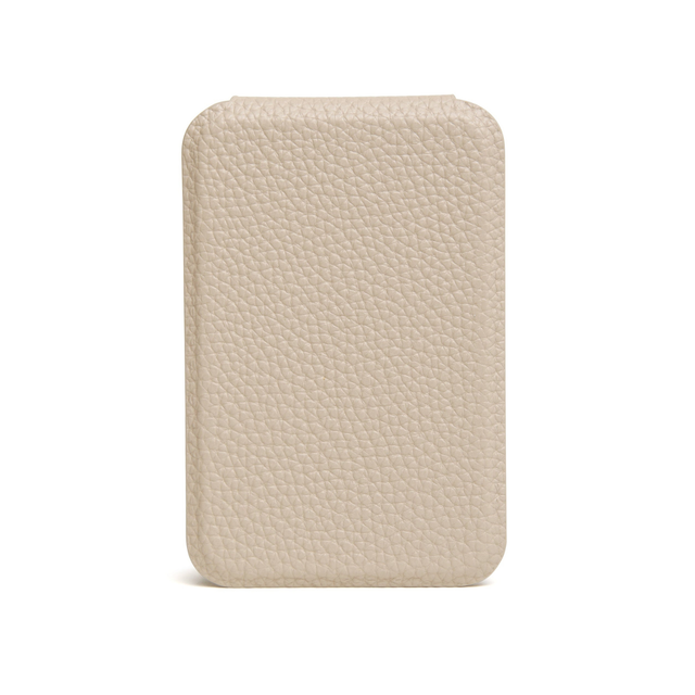 Alice Wheeler compact handbag mirror in Stone for everyday beauty touch-ups