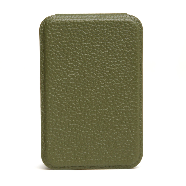Alice Wheeler compact makeup mirror in Olive for handbags and travel
