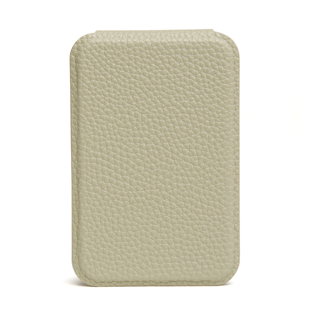 Alice Wheeler compact makeup mirror in Pistachio Green for travel