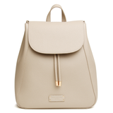 Alice Wheeler Kensington Backpack in Stone with adjustable straps and gold-toned hardware