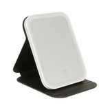 Alice Wheeler Kensington LED makeup mirror in black with folding stand