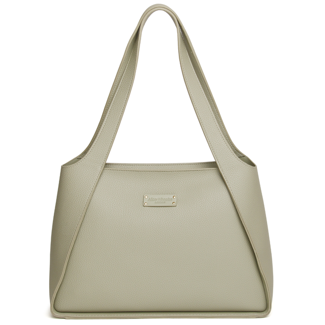 Alice Wheeler Kensington Mini Tote Bag in Pistachio with textured vegan leather