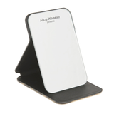 Alice Wheeler Leopard Mini Folding Mirror with freestanding stand