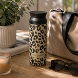 Alice Wheeler Leopard Print Metal Water Bottle 500ml