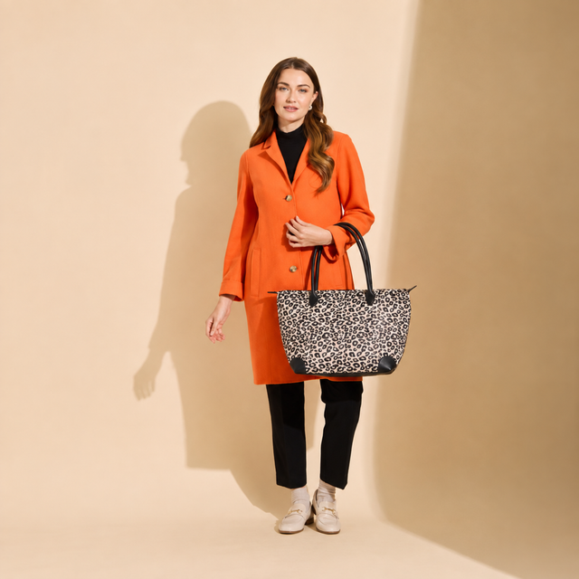 Alice Wheeler Shoreditch Leopard Print Tote Bag styled for everyday use