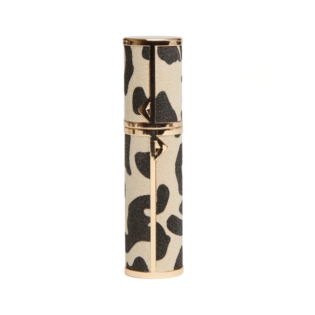 Alice Wheeler Leopard refillable perfume atomiser with gold-tone detailing