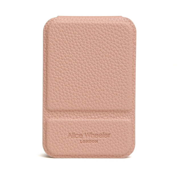 Alice Wheeler Mini Folding Mirror in Pink with protective cover