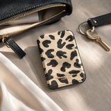 Alice Wheeler mini travel mirror in leopard print for everyday beauty touch-ups