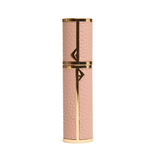 Alice Wheeler Pink Refillable Perfume Atomiser with gold-tone spray top