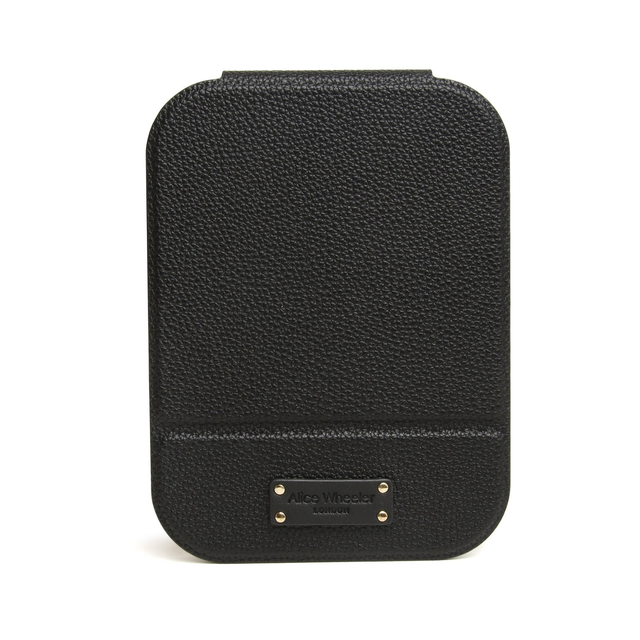 Alice Wheeler portable LED mirror in black for makeup and beauty routines