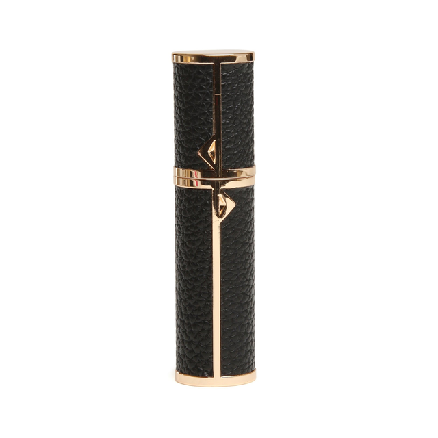 Alice Wheeler refillable perfume atomiser in Black with gold-tone detailing