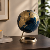 Gleneagles Travel Globe - Blue & Gold 20cm