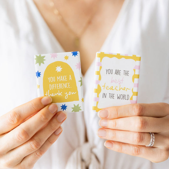 Splosh Best Teacher Gifts Ceramic Magnet lifestyle with other colourful magnet in the range