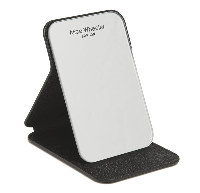 Alice Wheeler Mini Folding Mirror - Black