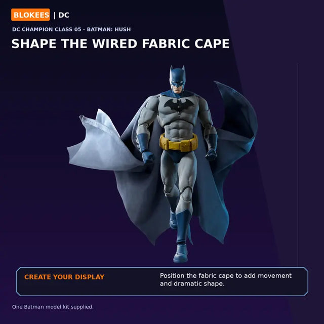 Blokees DC Batman Hush Champion Class display model
