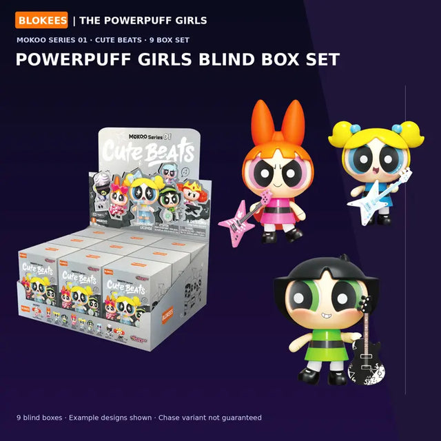 Blokees Powerpuff Girls MOKOO Cute Beats mystery boxes 9 pack