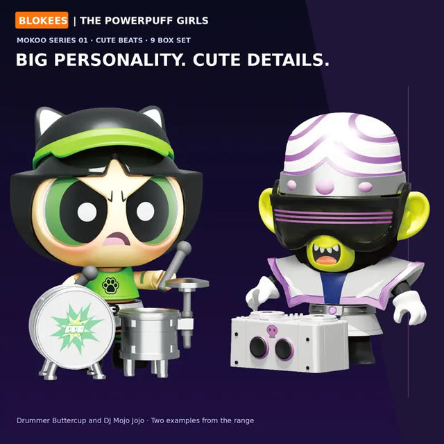 Powerpuff Girls Cute Beats Blokees MOKOO 9 mystery boxes