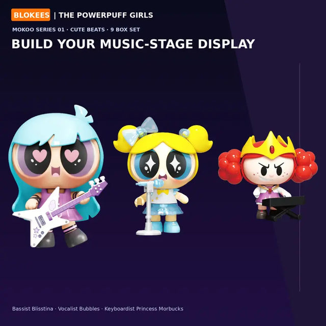 Blokees MOKOO Cute Beats Powerpuff Girls complete 9 box pack