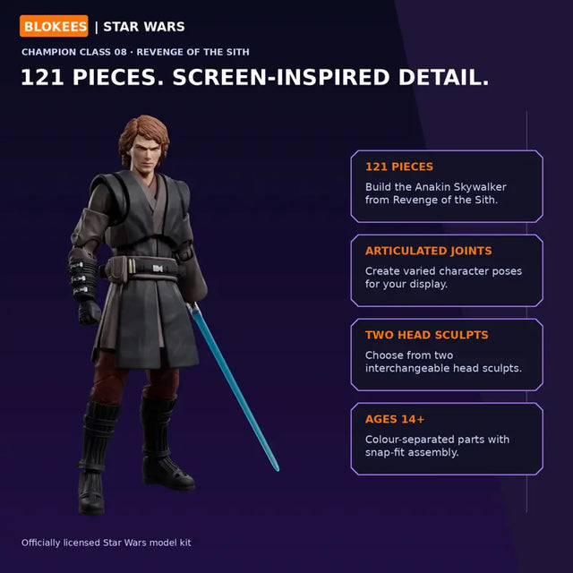 Star Wars Anakin Skywalker Blokees Champion Class 08 collectible figure