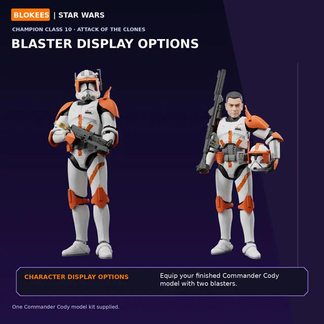 Blokees Champion Class 10 Clone Commander Cody collectible figure