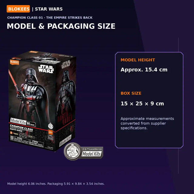 Blokees Darth Vader Star Wars buildable model figure