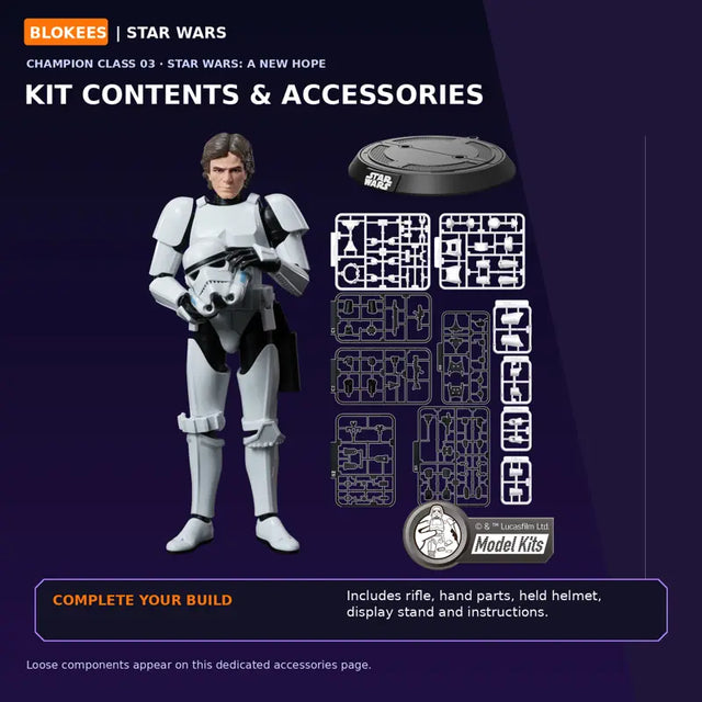 Han Solo in Stormtrooper disguise Star Wars Blokees collectible figure