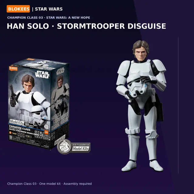 Blokees Han Solo disguised as Stormtrooper model figure