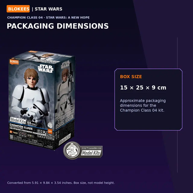 Blokees Luke Skywalker Stormtrooper disguise Star Wars buildable model