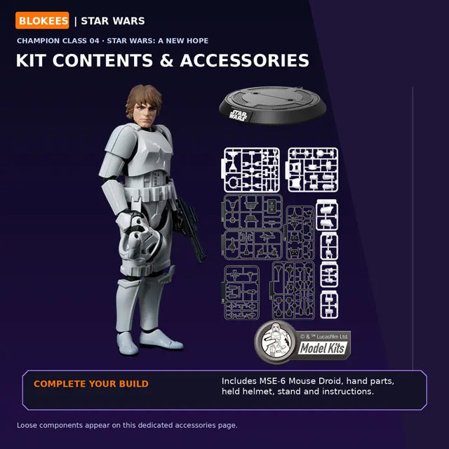Luke Skywalker Stormtrooper Disguise Champion Class 04 figure by Blokees