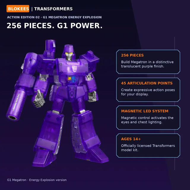 Transformers G1 Megatron Action Edition 02 Blokees building kit