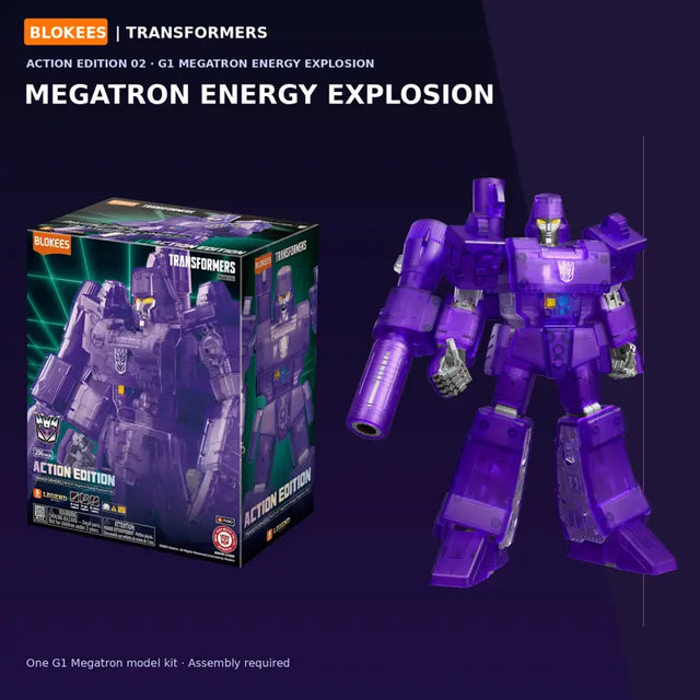 Blokees Megatron Energy Explosion articulated Transformers model figure