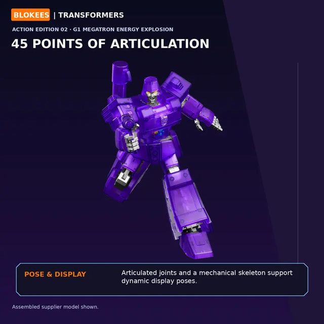 G1 Megatron Energy Explosion Blokees Action Edition collectible model