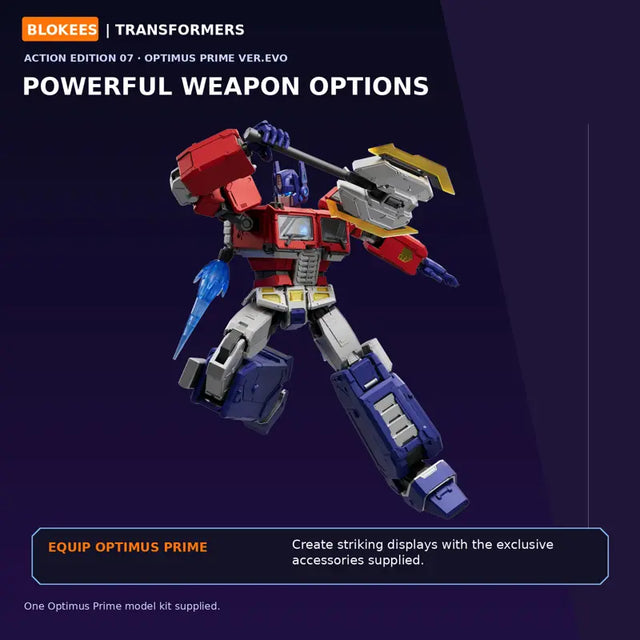 Blokees Optimus Prime Action Edition 07 detailed display model